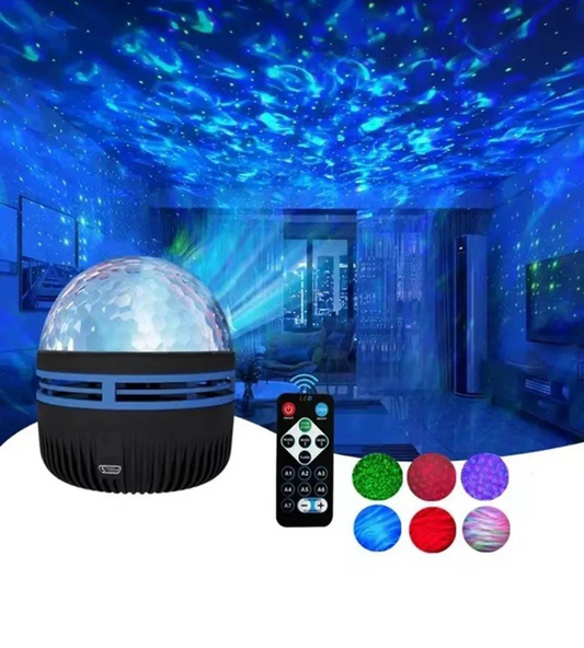 USB Galaxy Projector Aurora 5V Night Light 360° Rotating GB Colorful NightLights