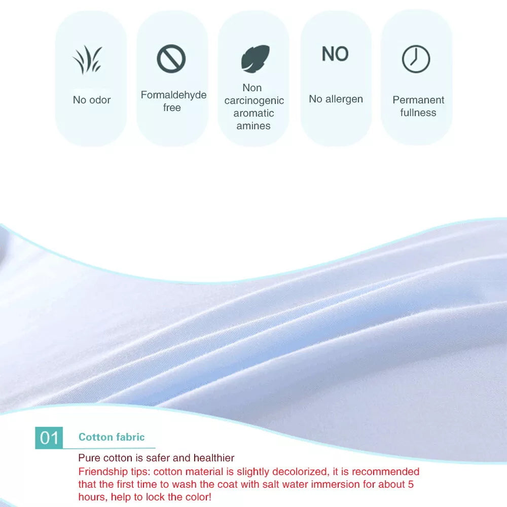 Pregnancy Pillow U-Shaped Maternity For Sleeping With Removable Cotton Cover
