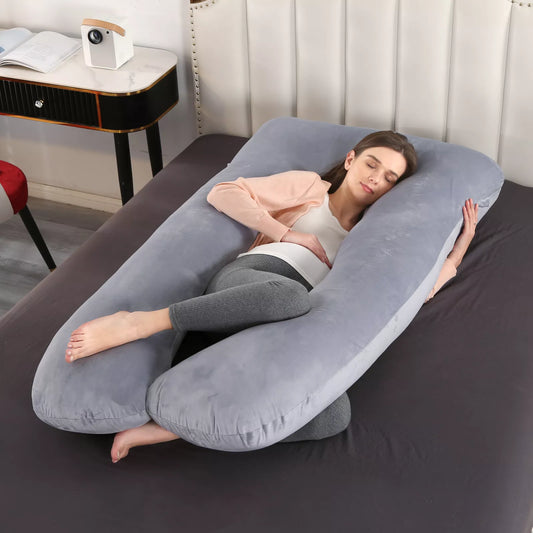 70*145 Nuliie Pregnancy Pillow for Sleeping U Shaped Full Body Pillow Pregnancy