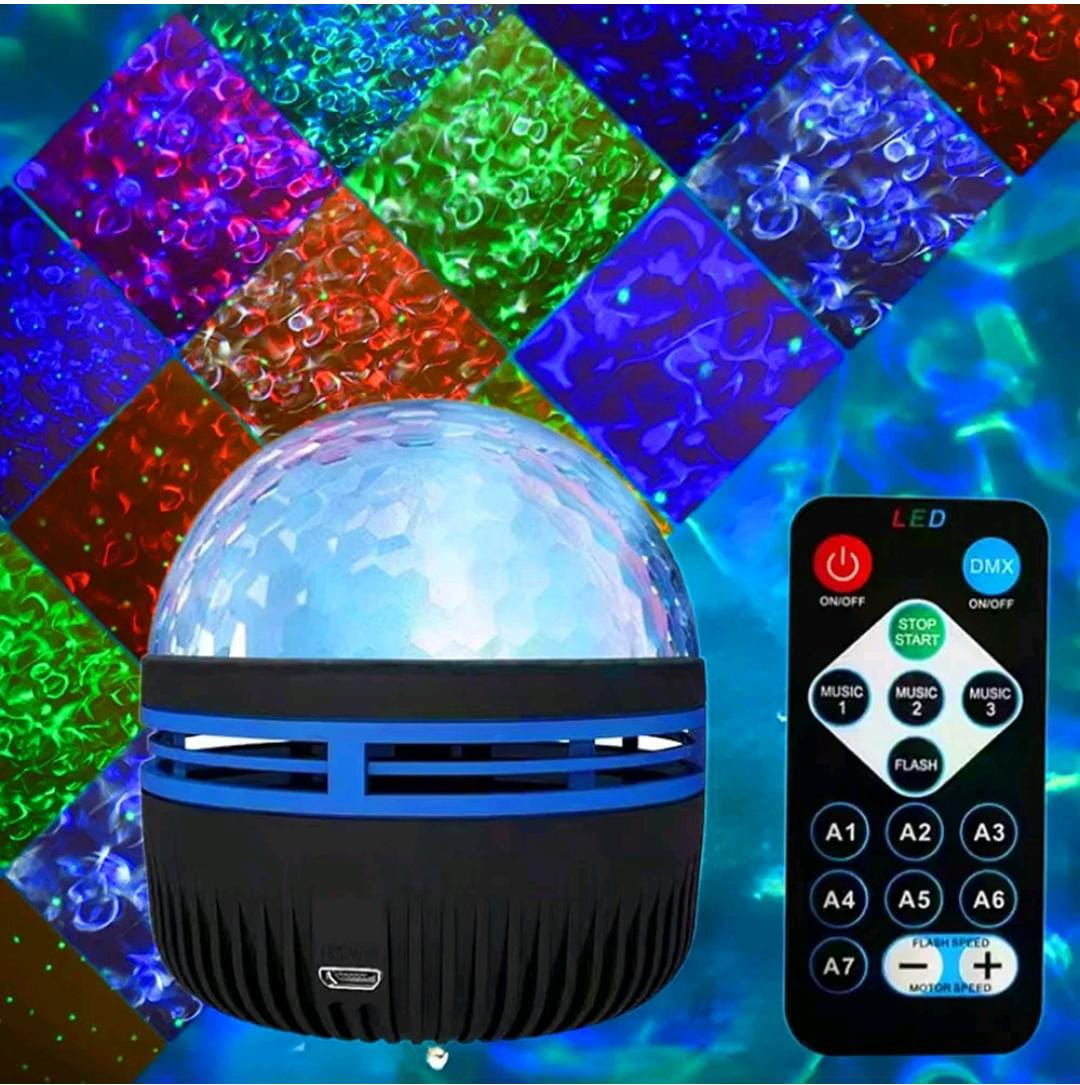 USB Galaxy Projector Aurora 5V Night Light 360° Rotating GB Colorful NightLights