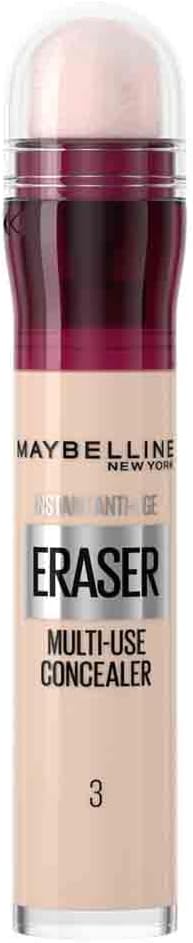 Maybelline Concealer Instant Anti Age Eraser Eye Concealer, Dark Circles and Blemish Concealer, Ultra Blendable Formula 01 Light