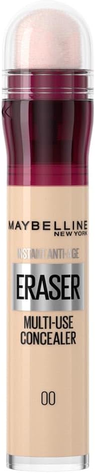Maybelline Concealer Instant Anti Age Eraser Eye Concealer, Dark Circles and Blemish Concealer, Ultra Blendable Formula 01 Light