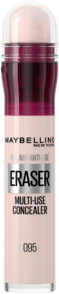 Maybelline Concealer Instant Anti Age Eraser Eye Concealer, Dark Circles and Blemish Concealer, Ultra Blendable Formula 01 Light