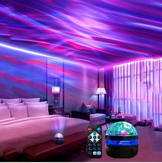 USB Galaxy Projector Aurora 5V Night Light 360° Rotating GB Colorful NightLights