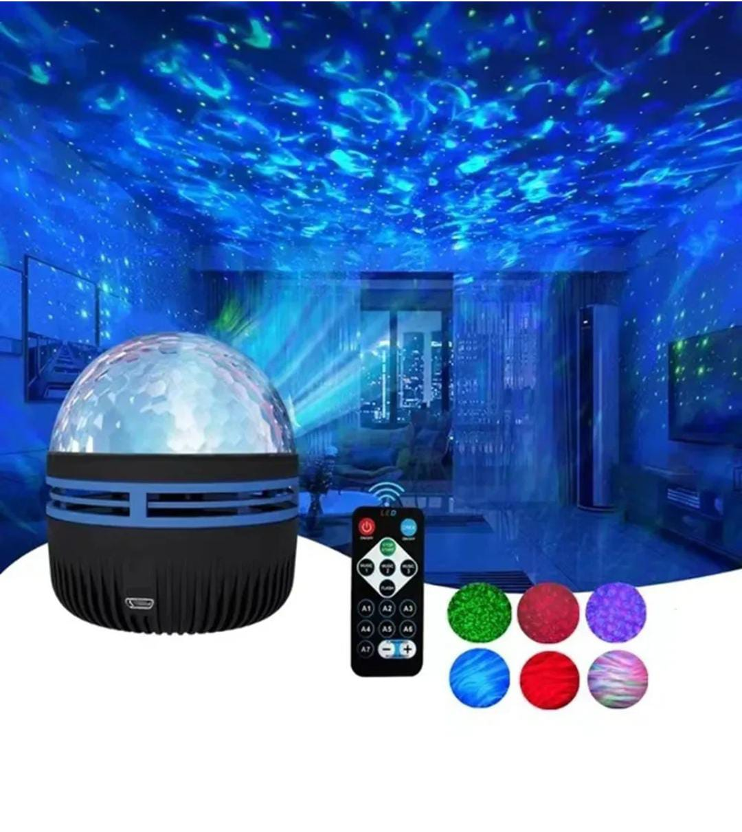USB Galaxy Projector Aurora 5V Night Light 360° Rotating GB Colorful NightLights