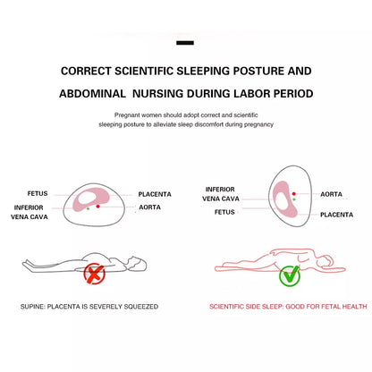 Pregnancy Pillow U-Shaped Maternity For Sleeping With Removable Cotton Cover