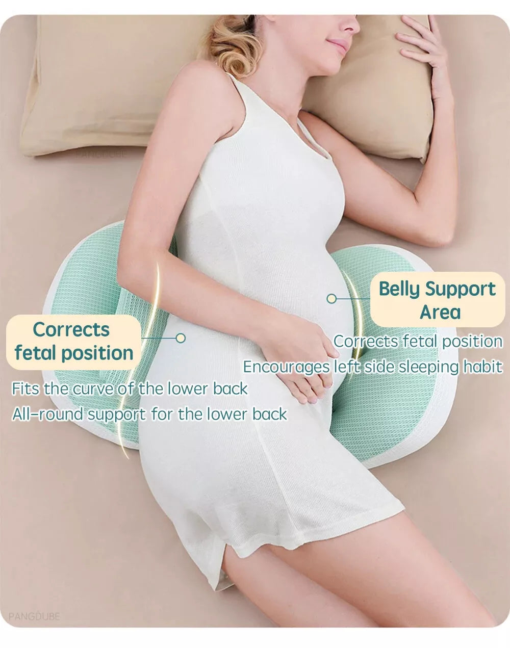 Pregnancy Pillow for Pregnant Women Body & Back Support Sleep Maternity Pillows
