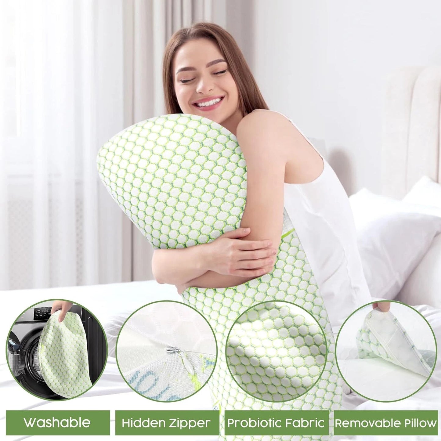 Pregnancy Pillow for Pregnant Women,Soft Pregnancy Body Pillow,Support