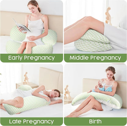 Pregnancy Pillow for Pregnant Women,Soft Pregnancy Body Pillow,Support