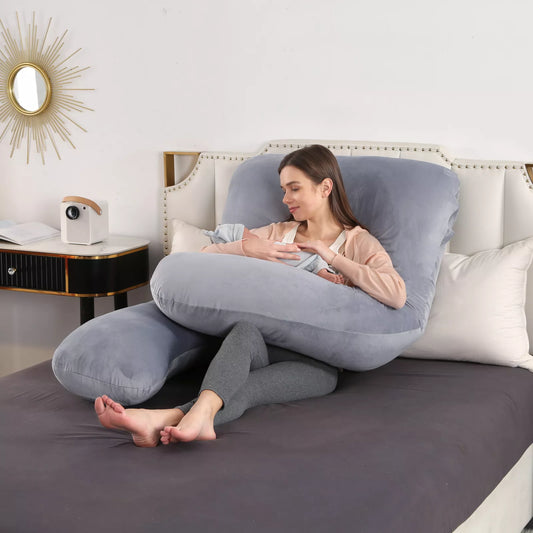 70*145 Nuliie Pregnancy Pillow for Sleeping U Shaped Full Body Pillow Pregnancy