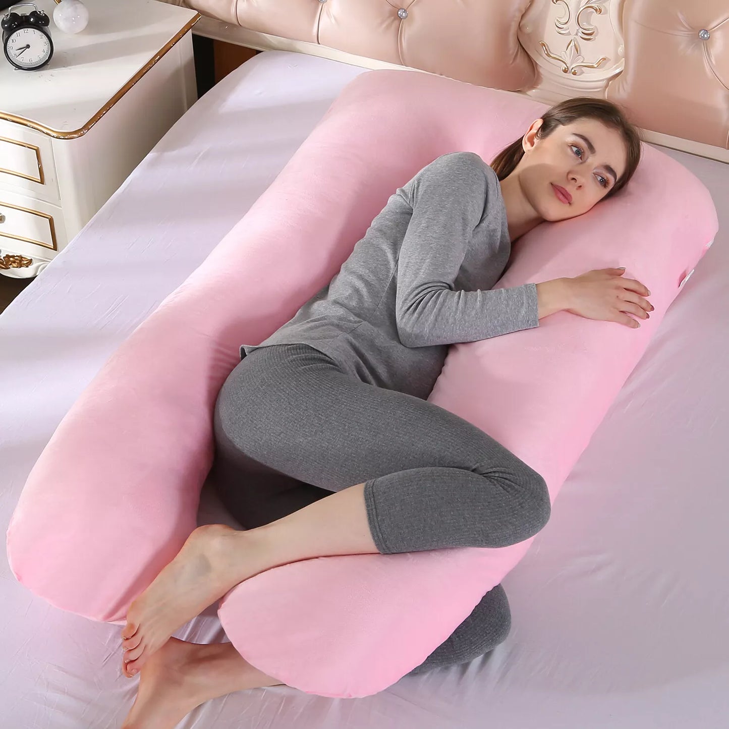 70*145 Nuliie Pregnancy Pillow for Sleeping U Shaped Full Body Pillow Pregnancy