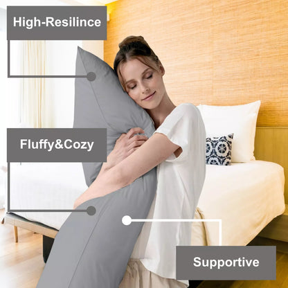 LONG BOLSTER PILLOW PREGNANCY MATERNITY ORTHOPAEDIC SUPPORT PILLOW COVER