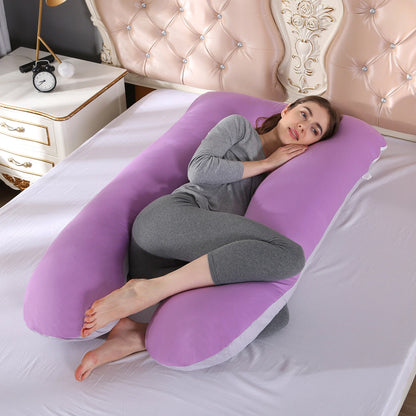 Pregnancy Pillow U-Shaped Maternity For Sleeping With Removable Cotton Cover